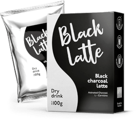 Угольный латте Black Latte